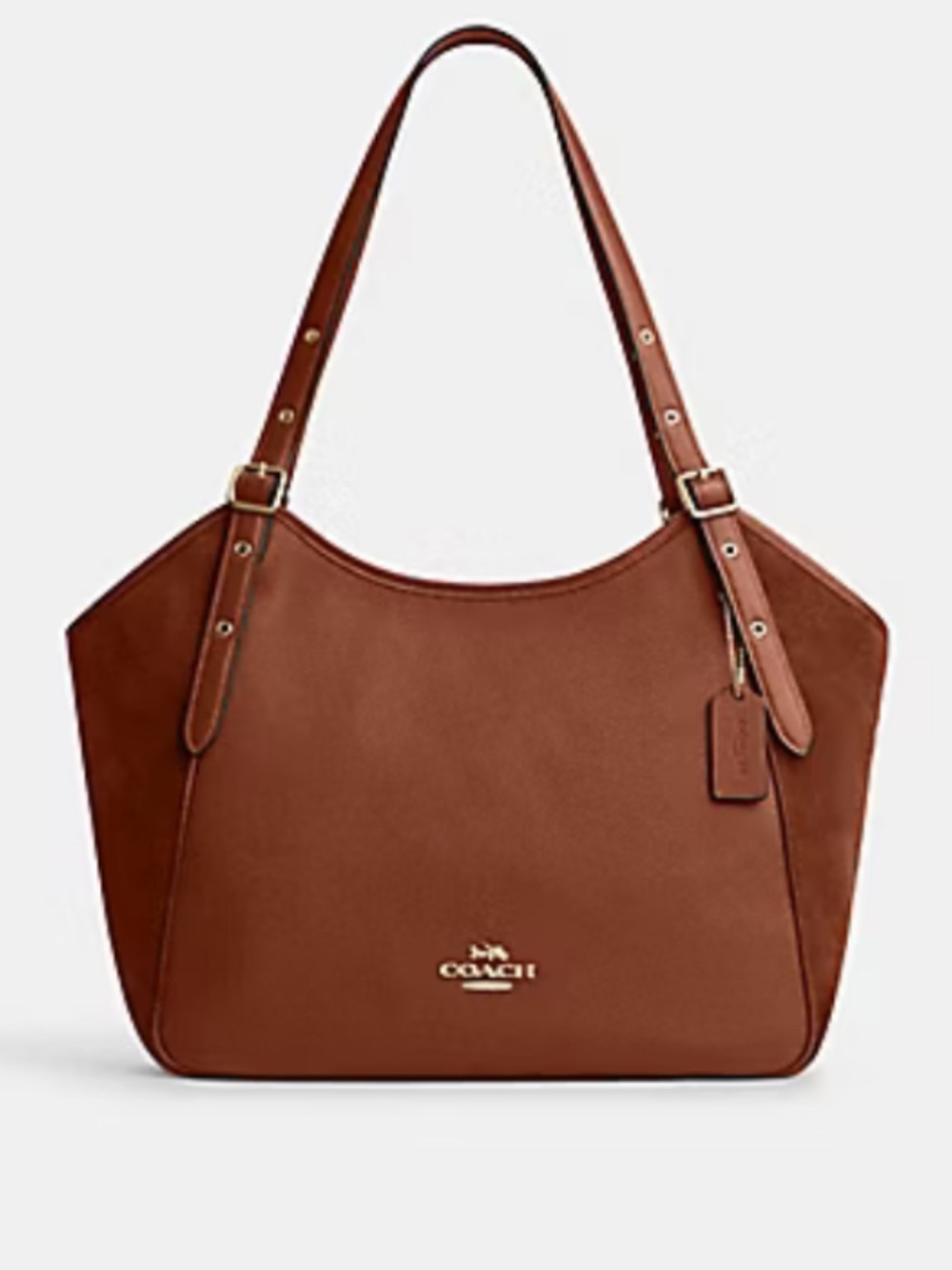 COACH MEADOW SHOULDER
BAG -Suede and leather NWT